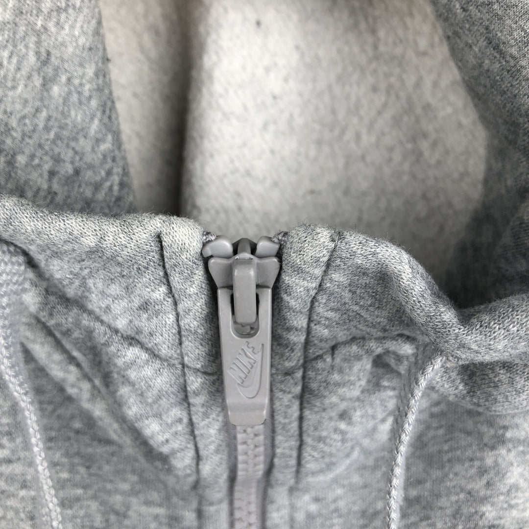 Nike Sweat Full Zip Hoodie, Men's Size S cotton gray type Vintage Second Hand