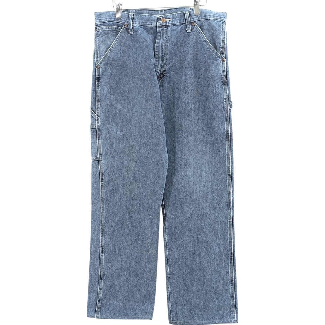 00'S Wrangler CARPENTER denim painter pants for men, equivalent to w36 cotton blue type Vintage Second Hand