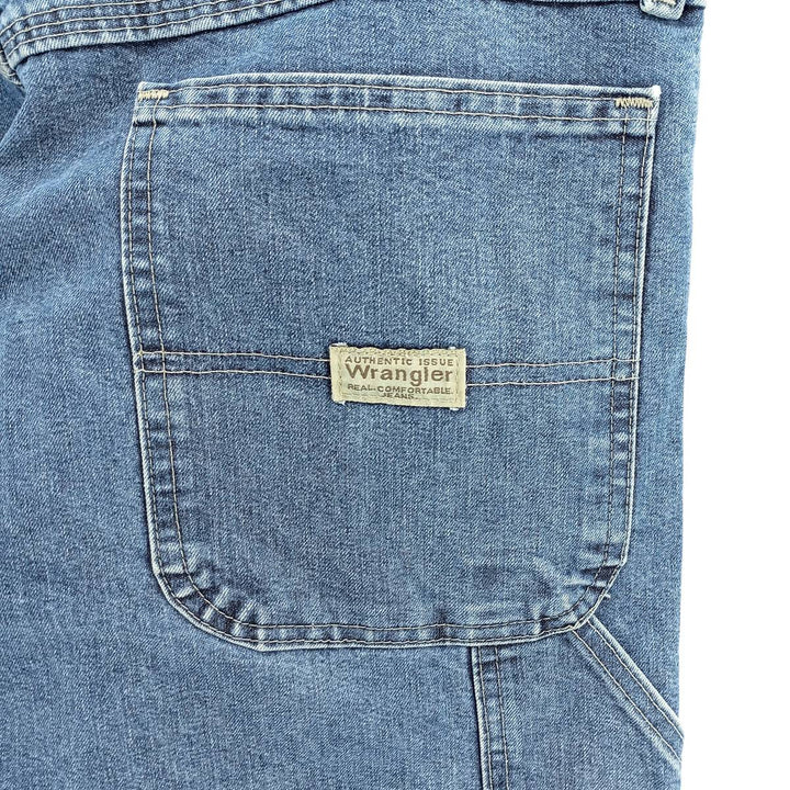 00'S Wrangler CARPENTER denim painter pants for men, equivalent to w36 cotton blue type Vintage Second Hand