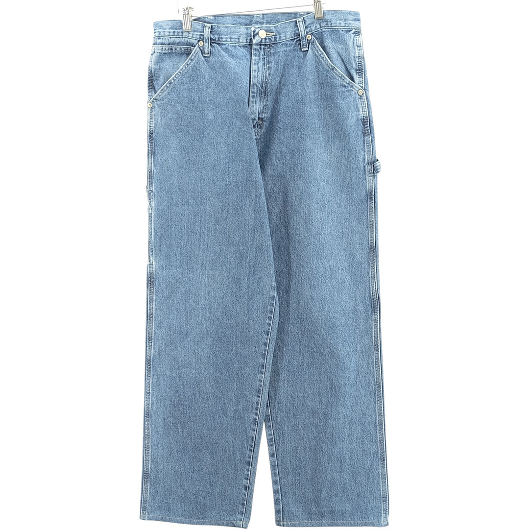 00'S Wrangler CARPENTER denim painter pants for men, equivalent to W34 cotton blue type Vintage Second Hand