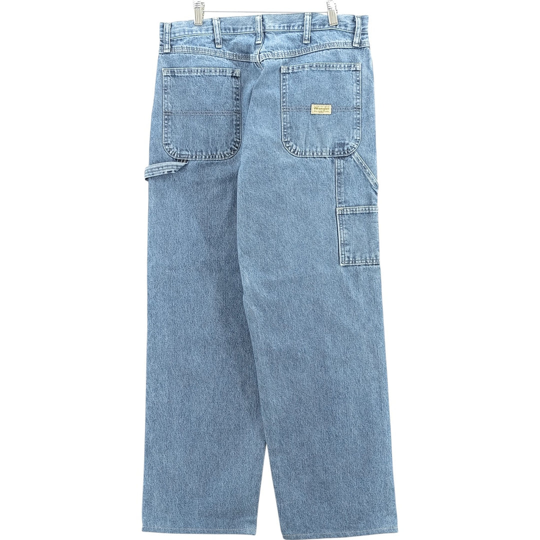 00'S Wrangler CARPENTER denim painter pants for men, equivalent to W34 cotton blue type Vintage Second Hand