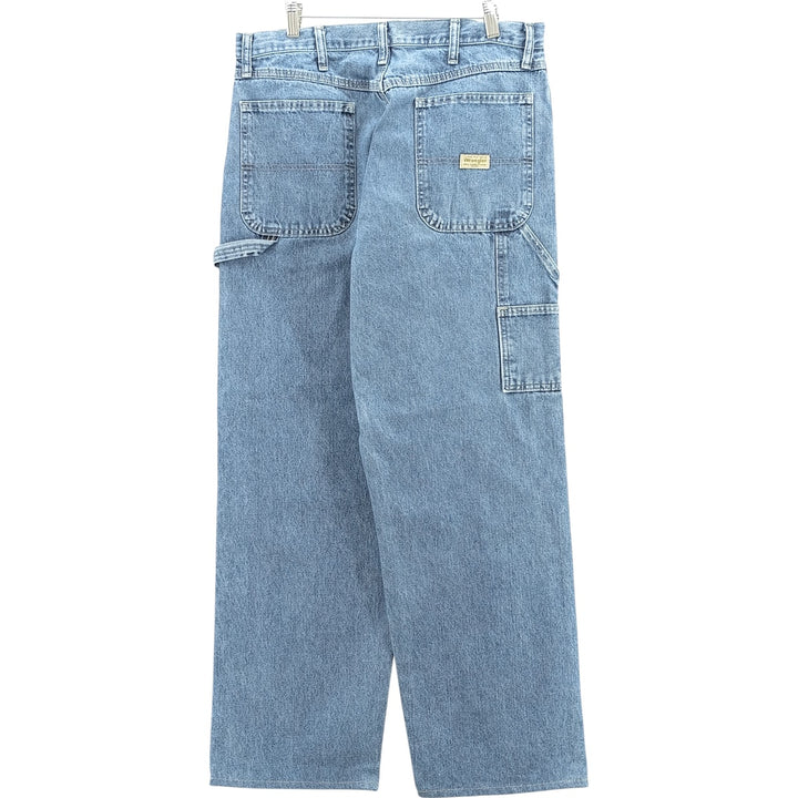 00'S Wrangler CARPENTER denim painter pants for men, equivalent to W34 cotton blue type Vintage Second Hand