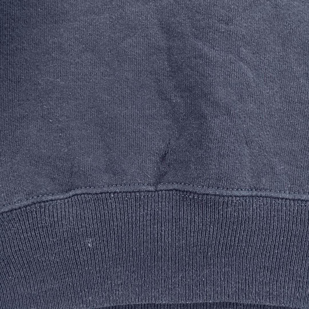 Vintage 90'S BASSETT-WALKER plain blank sweatshirt, made in the USA, size L, men's cotton navy blue type Vintage Second Hand