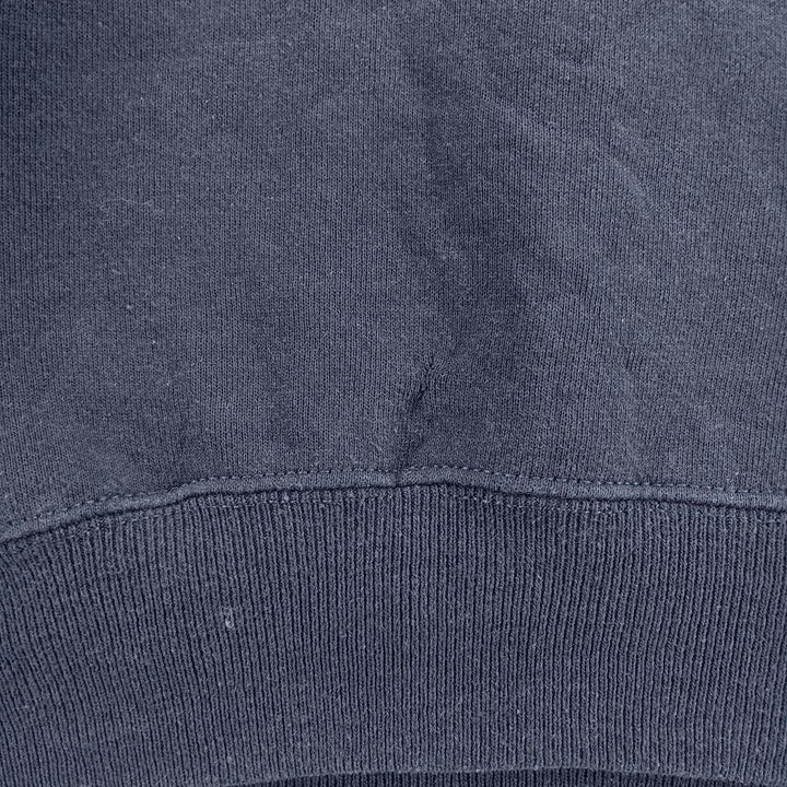 Vintage 90'S BASSETT-WALKER plain blank sweatshirt, made in the USA, size L, men's cotton navy blue type Vintage Second Hand