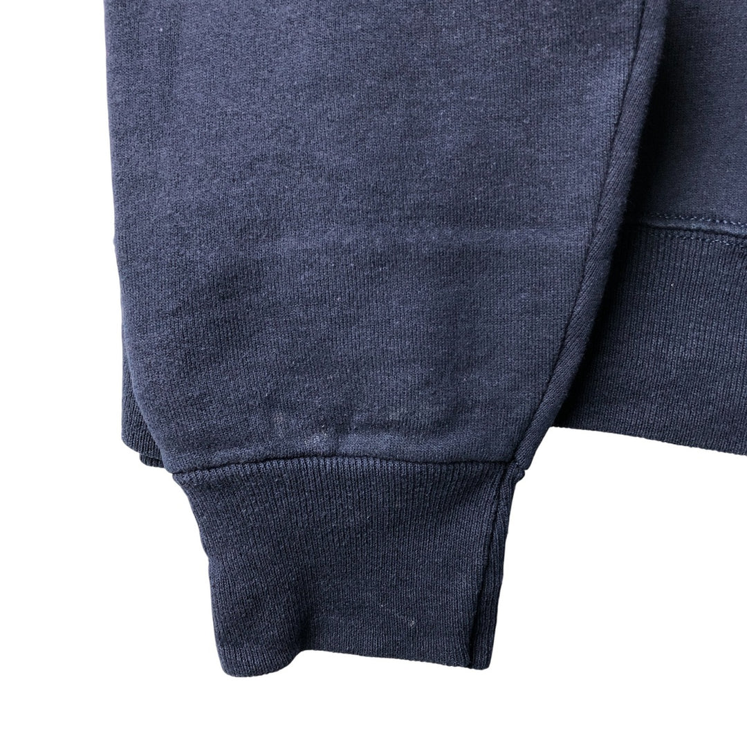Vintage 90'S BASSETT-WALKER plain blank sweatshirt, made in the USA, size L, men's cotton navy blue type Vintage Second Hand