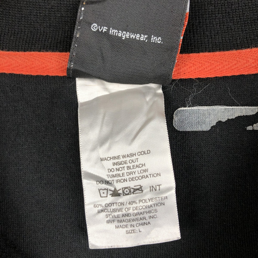 Harley-Davidson V-neck advertising sweatshirt, men's size L cotton black type Vintage Second Hand