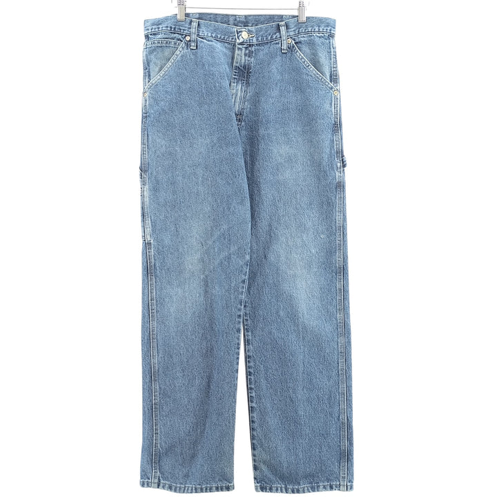 00'S Wrangler CARPENTER denim painter pants for men, equivalent to W34 cotton blue type Vintage Second Hand