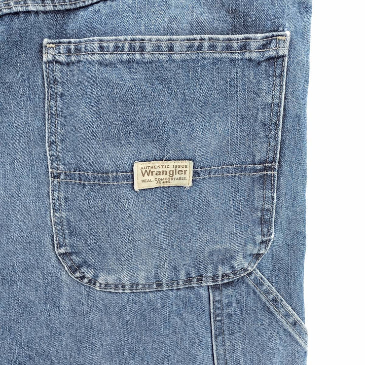 00'S Wrangler CARPENTER denim painter pants for men, equivalent to W34 cotton blue type Vintage Second Hand