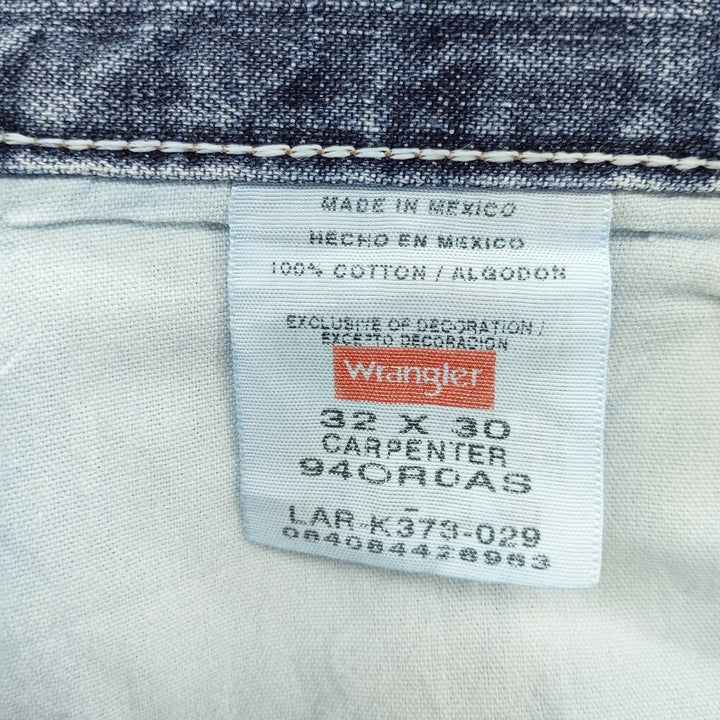 2000'S Wrangler Originals Carpenter Denim Painter Pants, Men's, Size W32 cotton blue type Vintage Second Hand