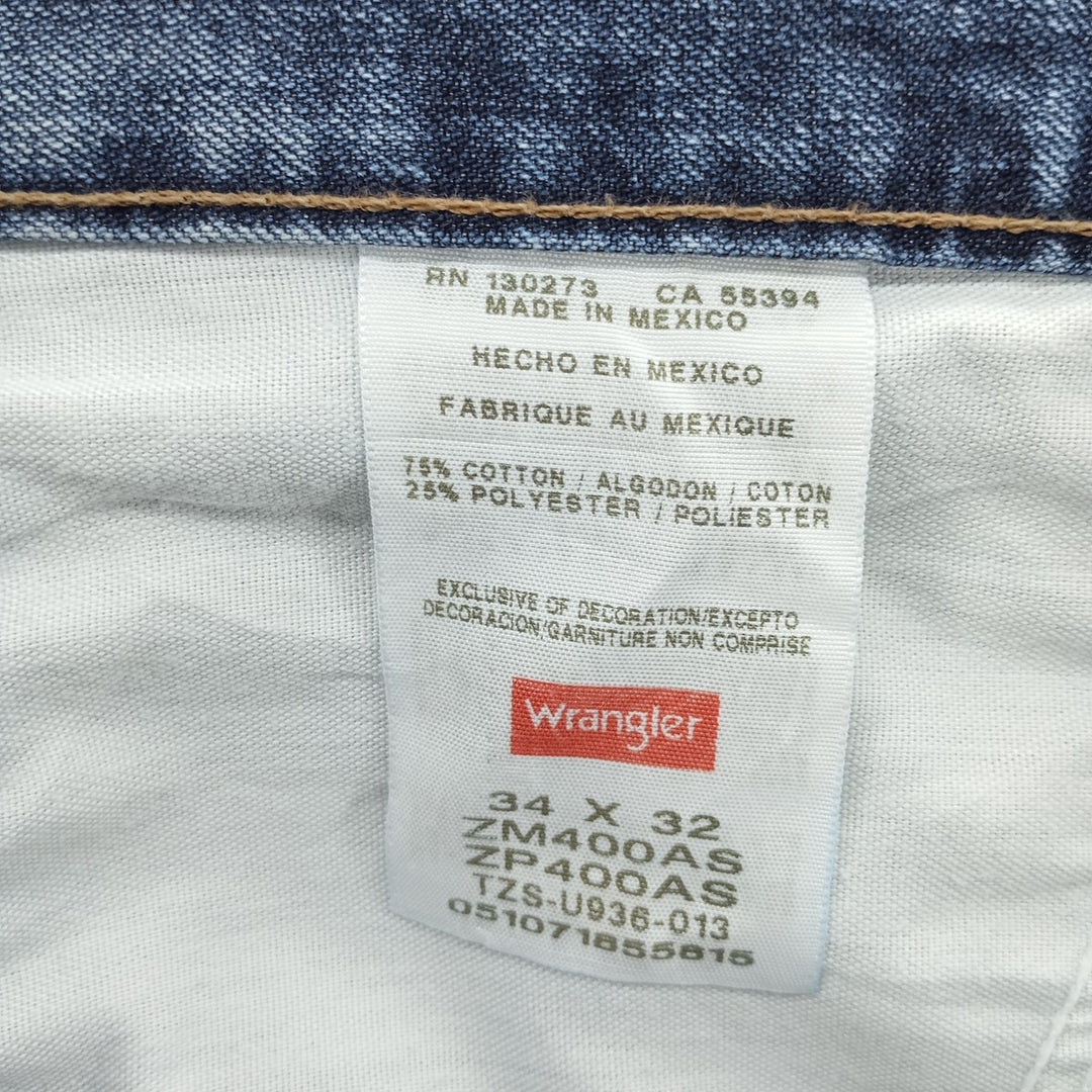 00'S Wrangler Denim Painter Pants Men's W36 cotton blue type Vintage Second Hand