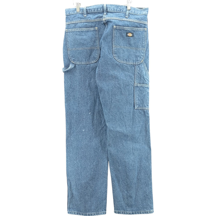 Dickies denim painter pants for men, equivalent to W35 cotton blue type Vintage Second Hand
