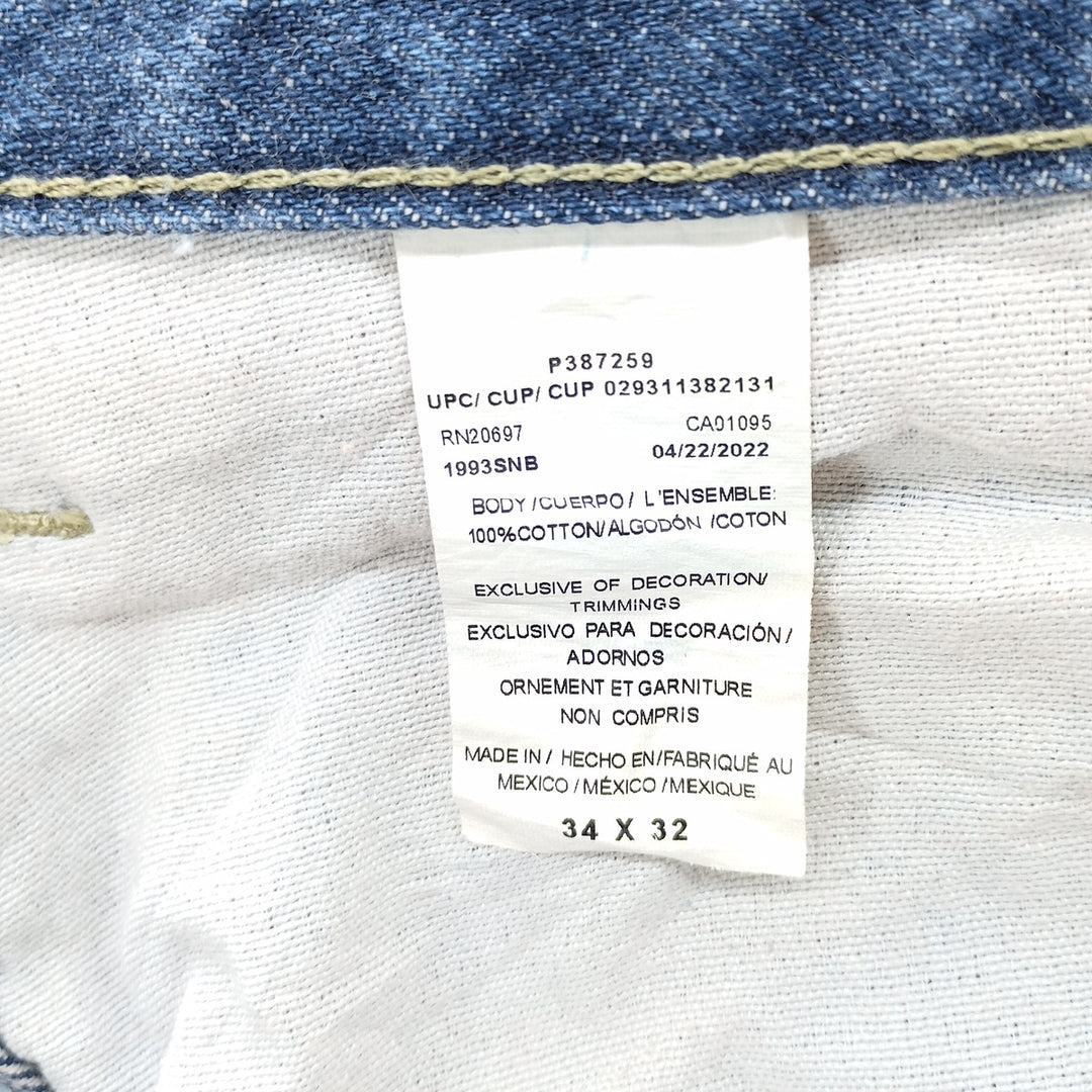 Dickies denim painter pants for men, equivalent to W35 cotton blue type Vintage Second Hand