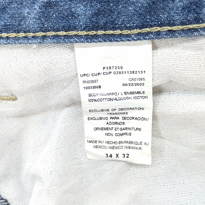 Dickies denim painter pants for men, equivalent to W35 cotton blue type Vintage Second Hand