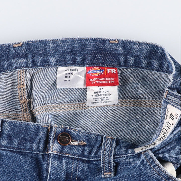 Dickies FR Denim Painter Pants, Men's, Size W36 cotton blue type Vintage Second Hand