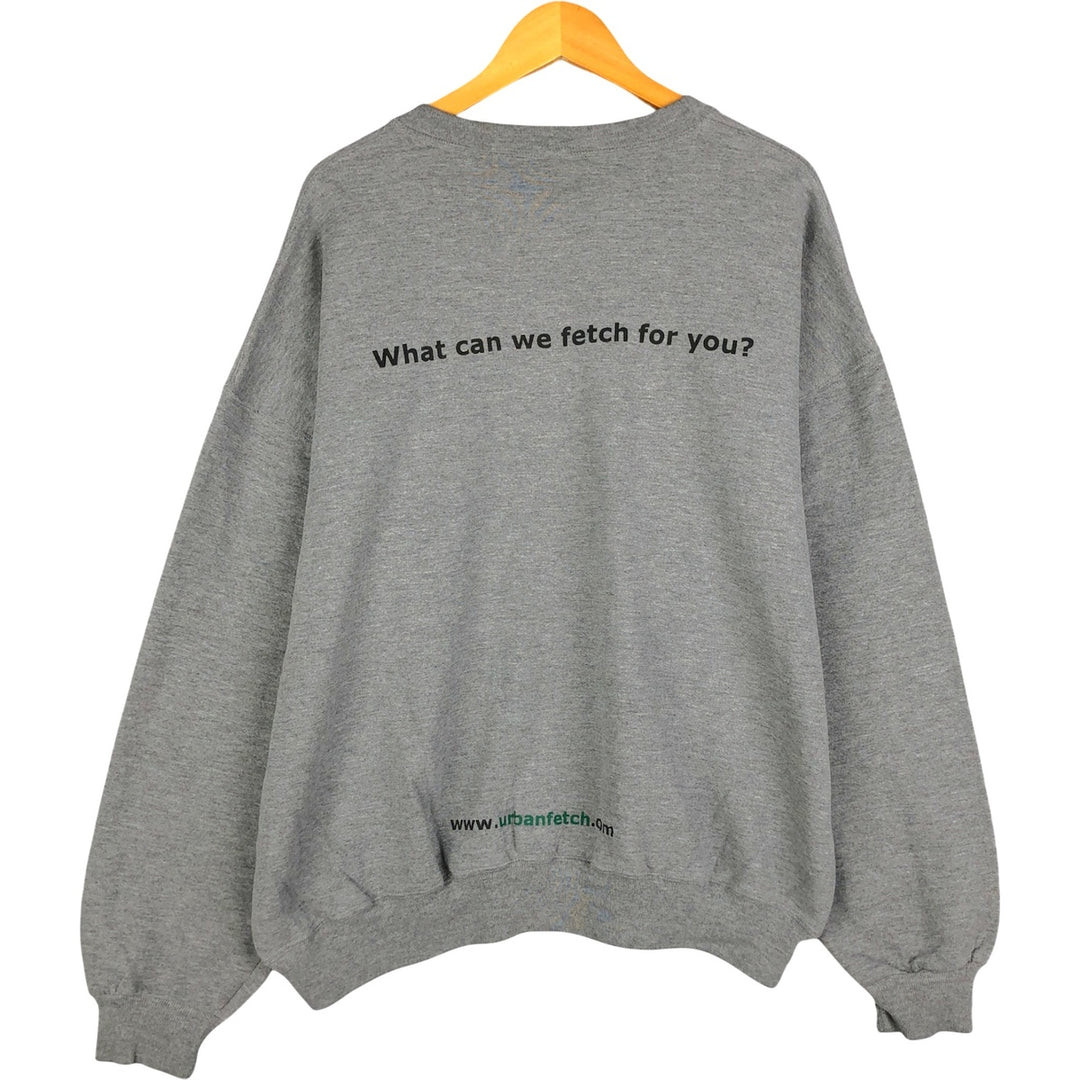 90'S Russell Urbanfetch Advertising Sweatshirt, Men's, XXL, Vintage polyester gray type Vintage Second Hand