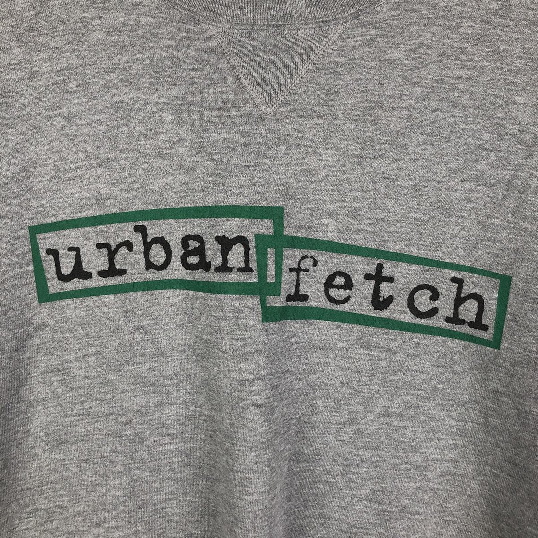 90'S Russell Urbanfetch Advertising Sweatshirt, Men's, XXL, Vintage polyester gray type Vintage Second Hand