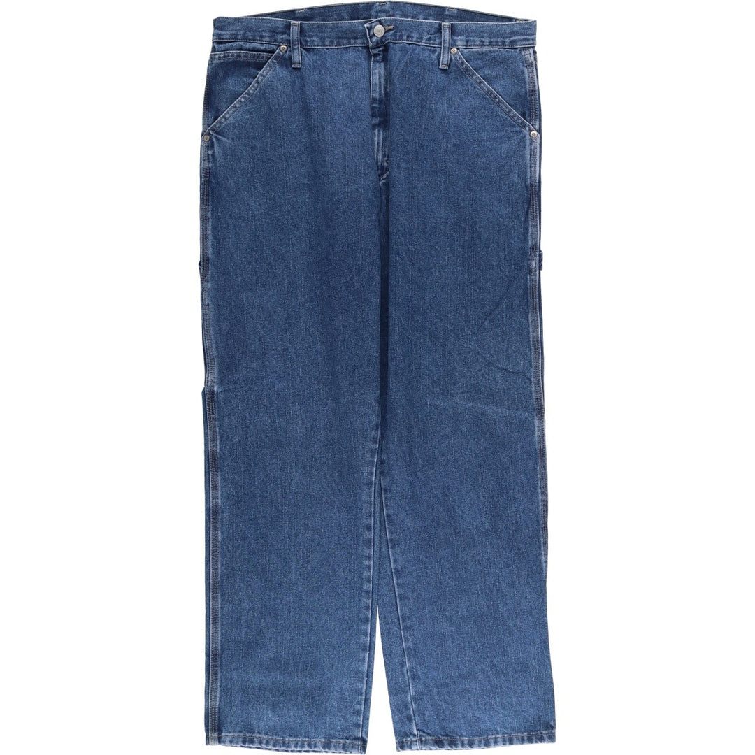 00'S Wrangler CARPENTER denim painter pants for men, equivalent to w37 cotton blue type Vintage Second Hand