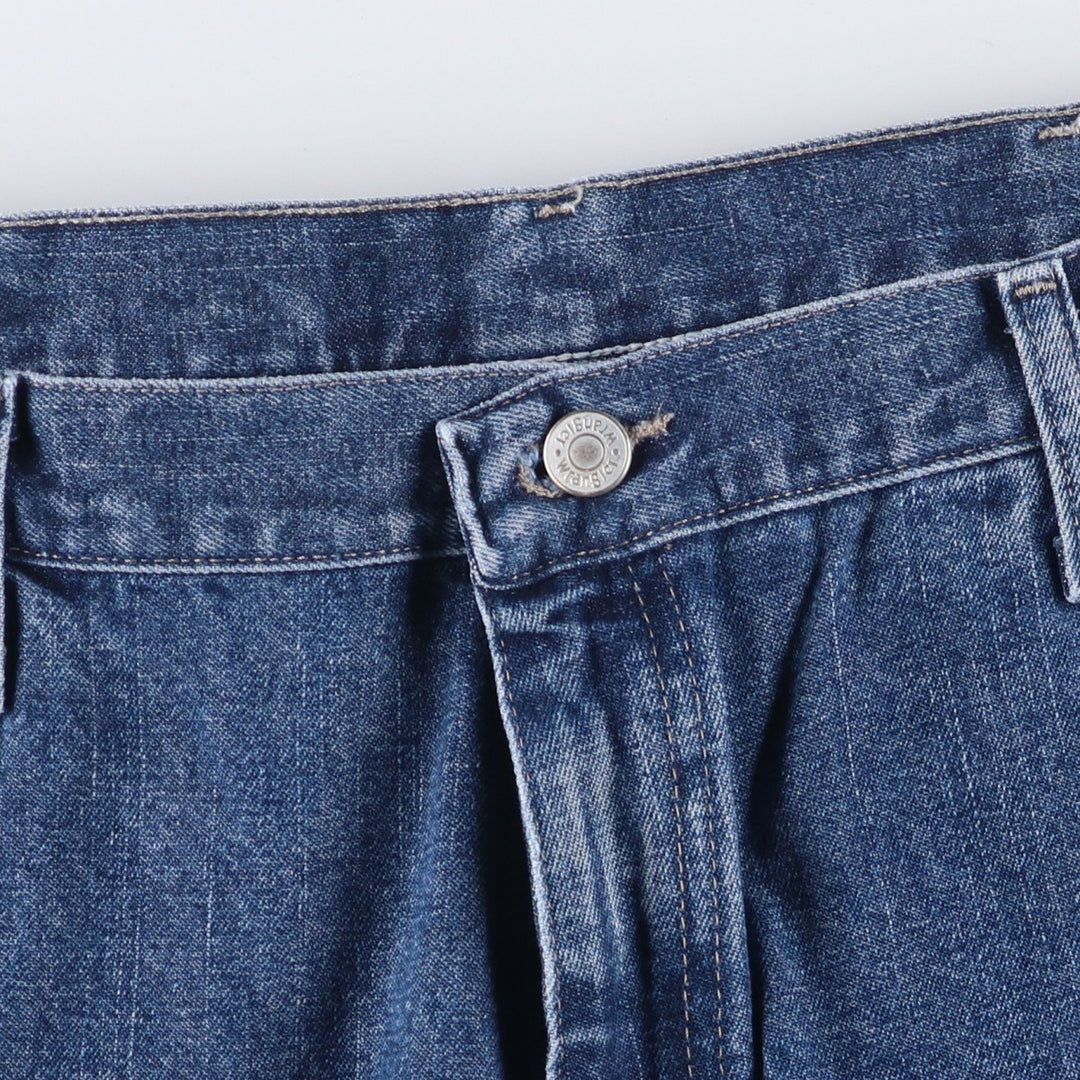 00'S Wrangler CARPENTER denim painter pants for men, equivalent to w37 cotton blue type Vintage Second Hand