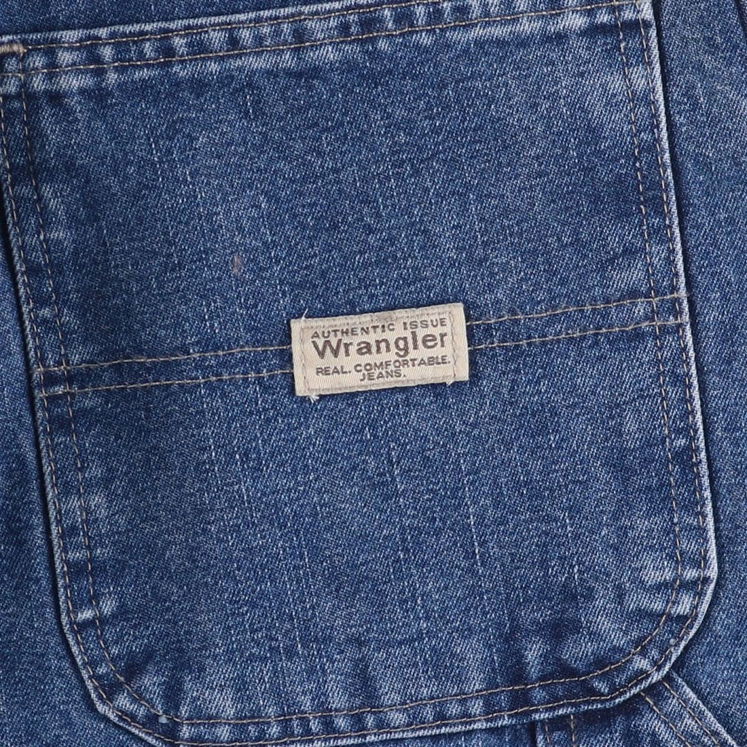 00'S Wrangler CARPENTER denim painter pants for men, equivalent to w37 cotton blue type Vintage Second Hand