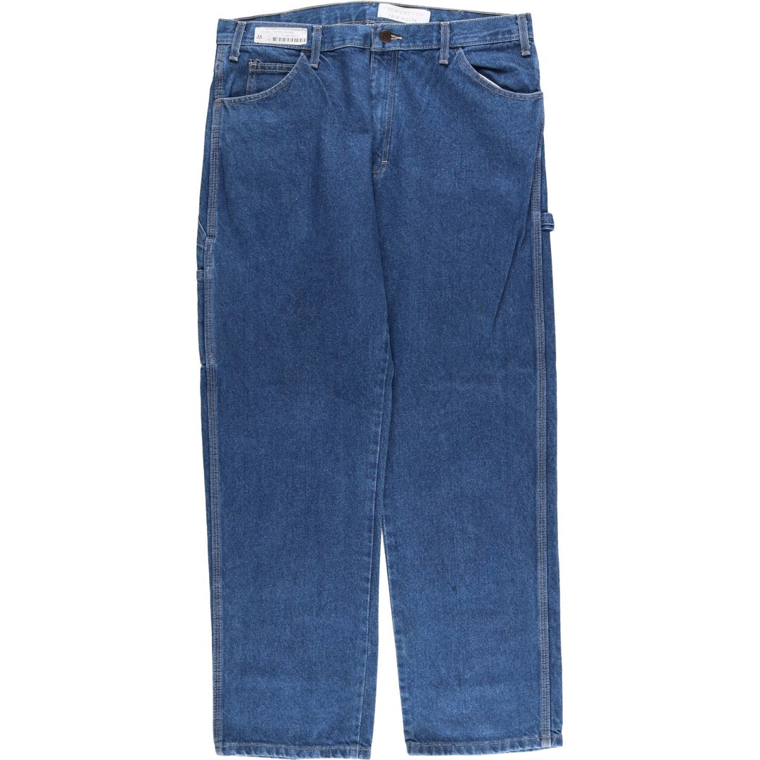 Dickies denim painter pants for men, equivalent to w36 cotton navy blue type Vintage Second Hand