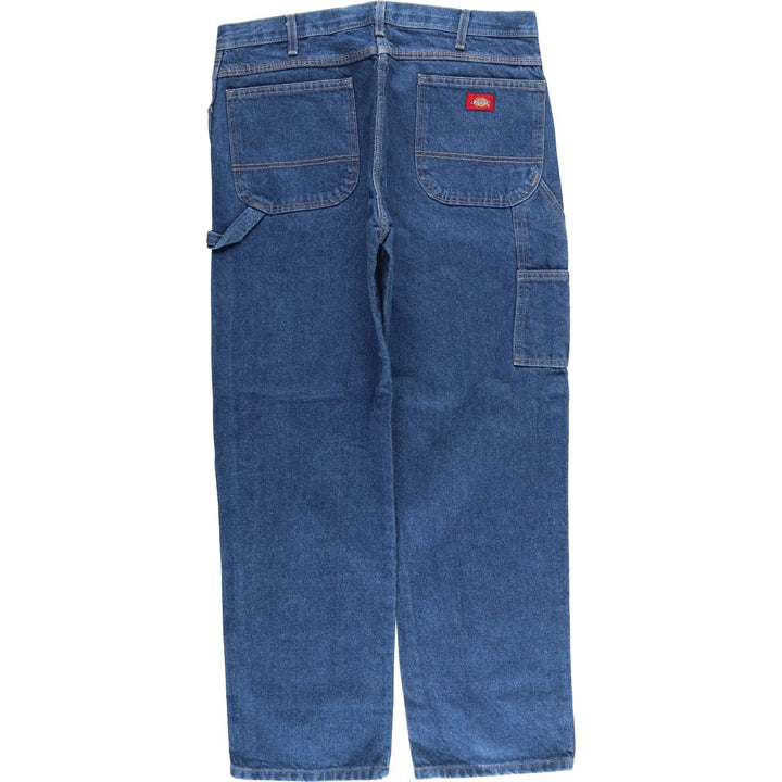 Dickies denim painter pants for men, equivalent to w36 cotton navy blue type Vintage Second Hand