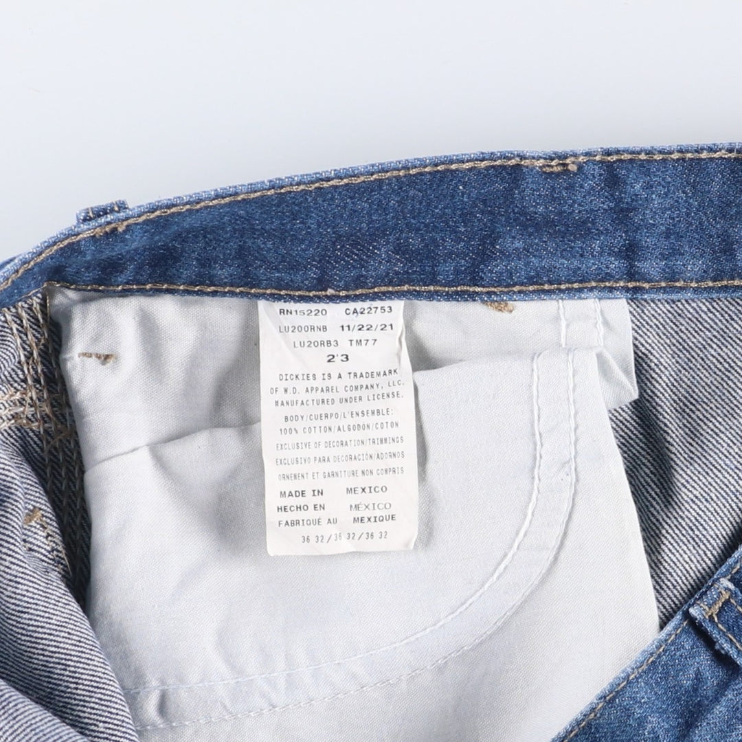 Dickies denim painter pants for men, equivalent to w36 cotton navy blue type Vintage Second Hand