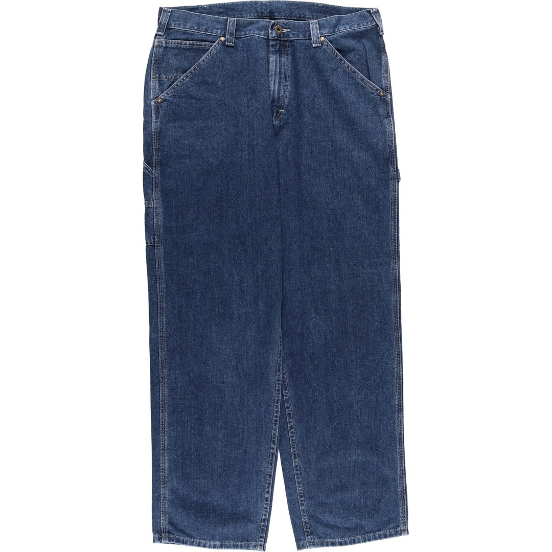 Lee DUNGAREES denim painter pants for men, equivalent to w36 unclear navy blue type Vintage Second Hand