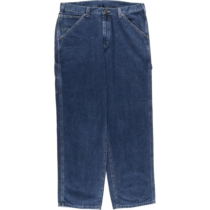 Lee DUNGAREES denim painter pants for men, equivalent to w36 unclear navy blue type Vintage Second Hand