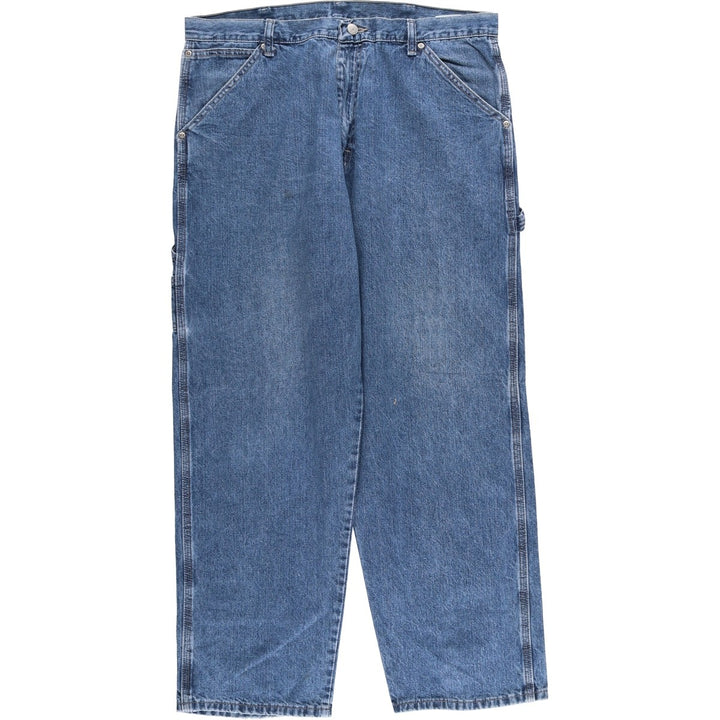00'S Wrangler Denim Painter Pants Men's W36 cotton blue type Vintage Second Hand