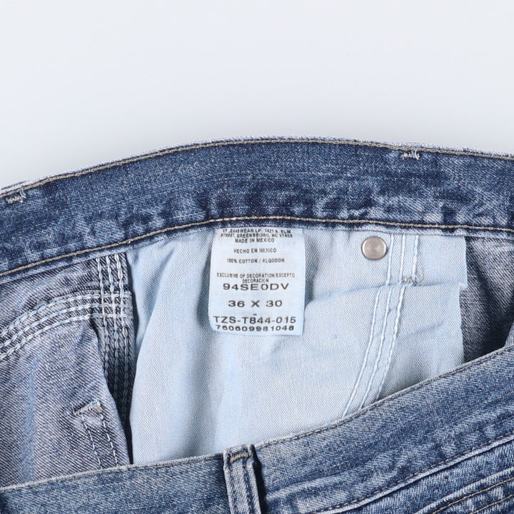 00'S Wrangler Denim Painter Pants Men's W36 cotton blue type Vintage Second Hand