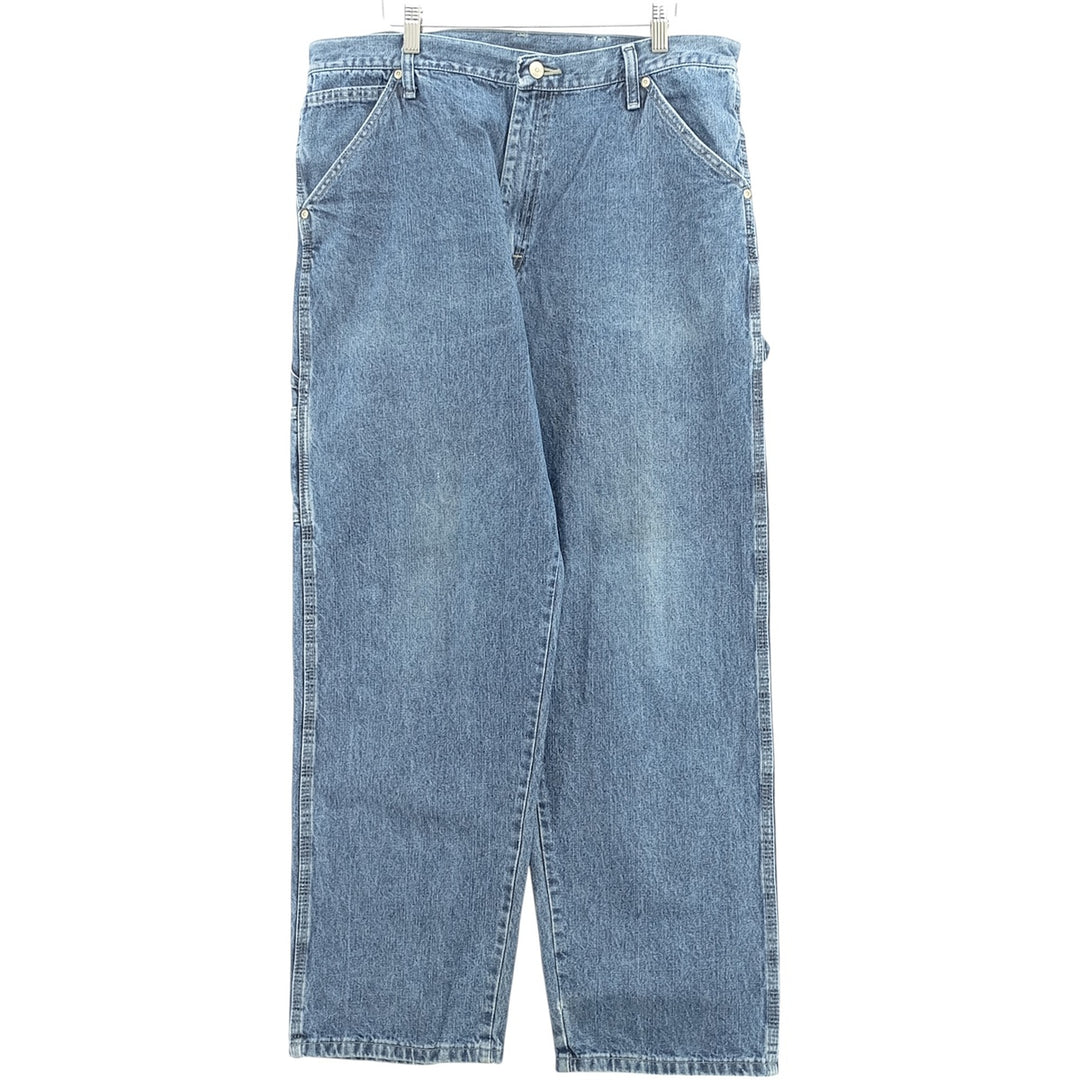 00'S Wrangler CARPENTER denim painter pants for men, equivalent to w37 cotton blue type Vintage Second Hand