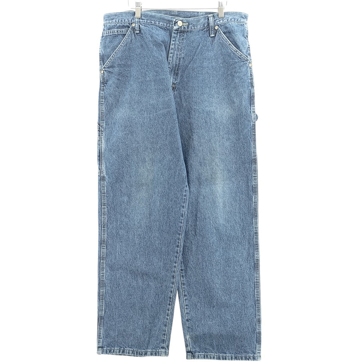 00'S Wrangler CARPENTER denim painter pants for men, equivalent to w37 cotton blue type Vintage Second Hand