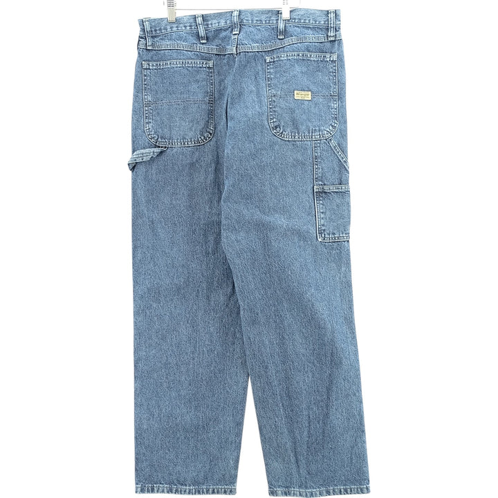 00'S Wrangler CARPENTER denim painter pants for men, equivalent to w37 cotton blue type Vintage Second Hand