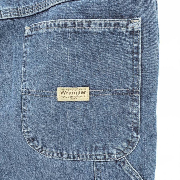 00'S Wrangler CARPENTER denim painter pants for men, equivalent to w37 cotton blue type Vintage Second Hand