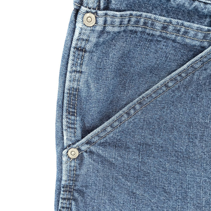 00'S Wrangler CARPENTER denim painter pants for men, equivalent to w37 cotton blue type Vintage Second Hand
