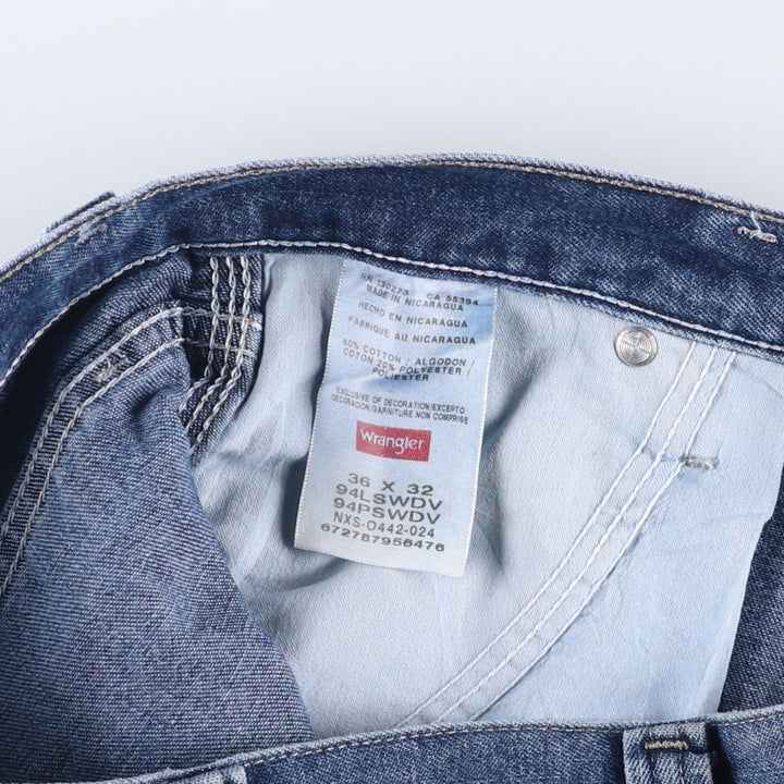 00'S Wrangler Denim Painter Pants Men's W36 cotton blue type Vintage Second Hand