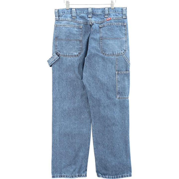 00'S Wrangler Denim Painter Pants Men's W34 cotton blue type Vintage Second Hand