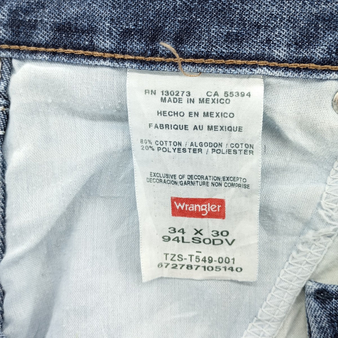 00'S Wrangler Denim Painter Pants Men's W34 cotton blue type Vintage Second Hand