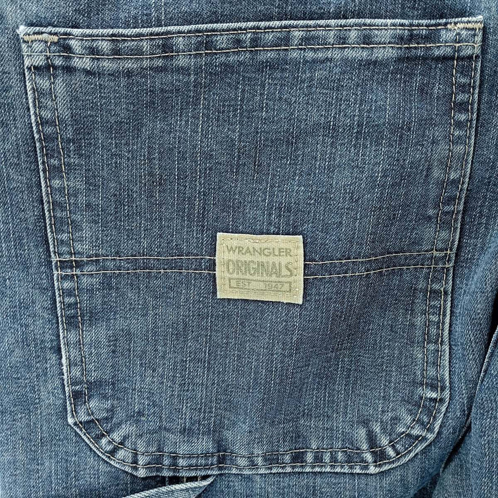 00'S Wrangler CARPENTER denim painter pants for men, equivalent to W34 cotton blue type Vintage Second Hand