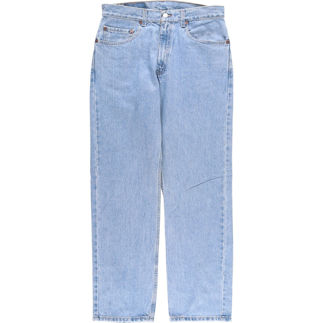 00'S Levi's 505 REGULAR FIT STRAIGHT LEG tapered denim pants for men, size w31 cotton Blue type light blue Vintage Second Hand