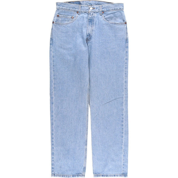00'S Levi's 505 REGULAR FIT STRAIGHT LEG tapered denim pants for men, size w31 cotton Blue type light blue Vintage Second Hand