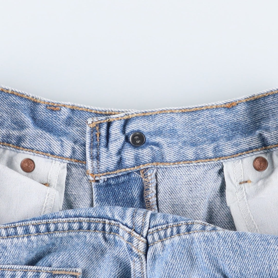 00'S Levi's 505 REGULAR FIT STRAIGHT LEG tapered denim pants for men, size w31 cotton Blue type light blue Vintage Second Hand