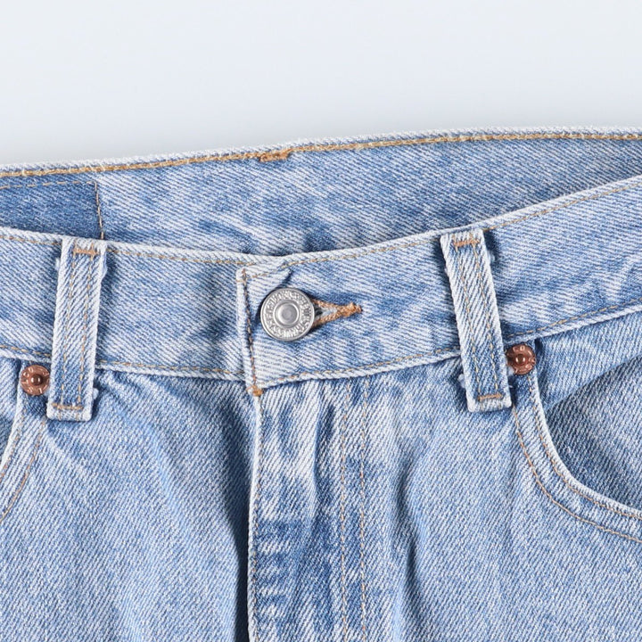 00'S Levi's 505 REGULAR FIT STRAIGHT LEG tapered denim pants for men, size w31 cotton Blue type light blue Vintage Second Hand