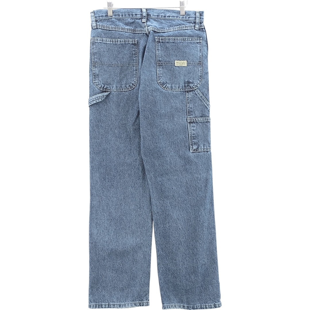 00'S Wrangler CARPENTER denim painter pants for men, equivalent to W32 cotton blue type Vintage Second Hand
