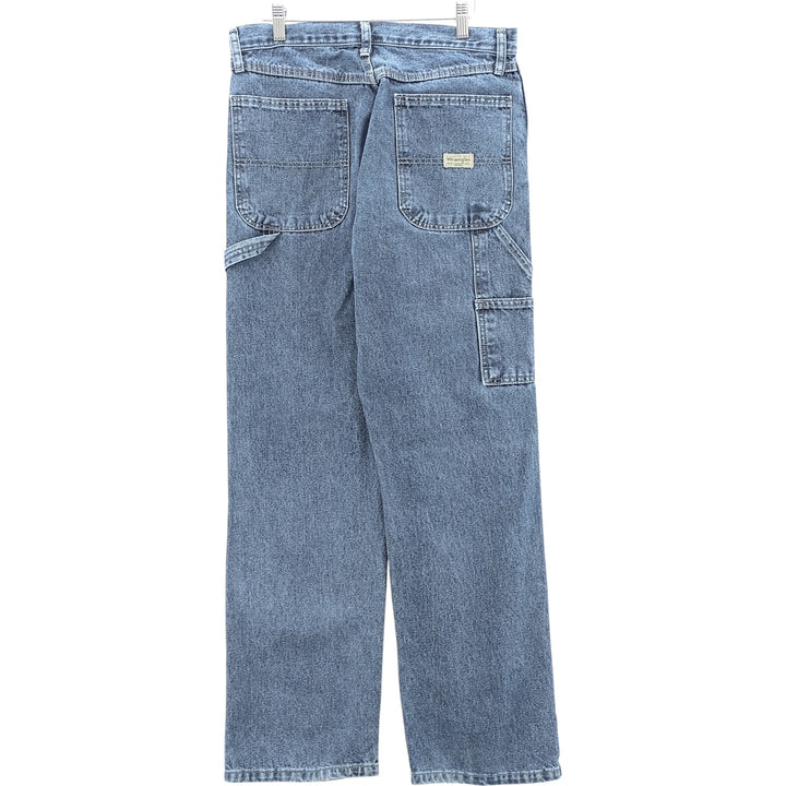 00'S Wrangler CARPENTER denim painter pants for men, equivalent to W32 cotton blue type Vintage Second Hand