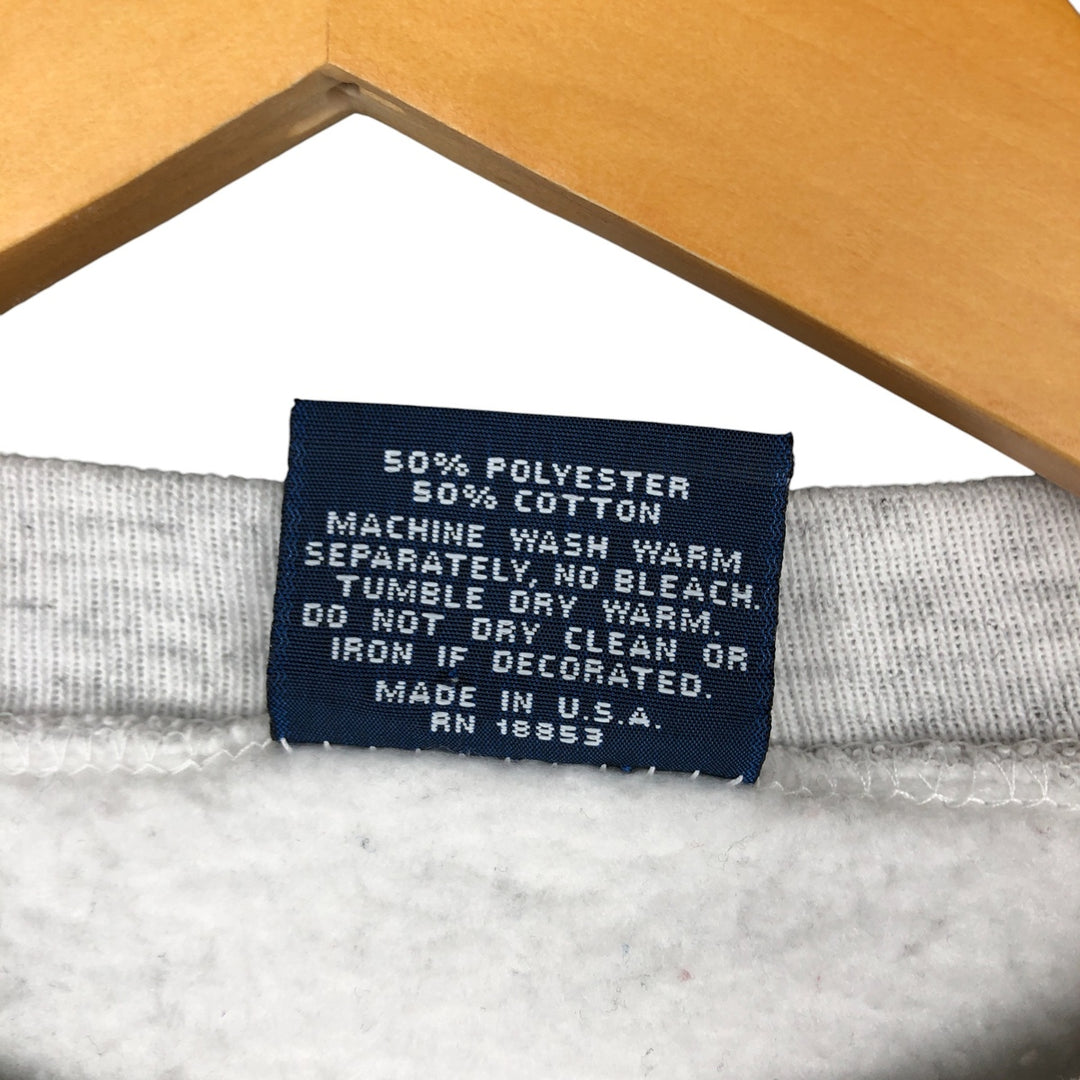 SAVVY College Sweatshirt, Made in USA, Men's Size XL cotton gray type Vintage Second Hand