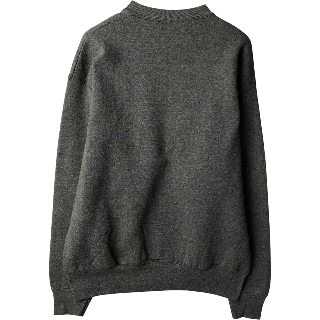 90'S BVD plain blank sweatshirt, sweatshirt, made in USA, men's size L, vintage cotton Charcoal Vintage Second Hand