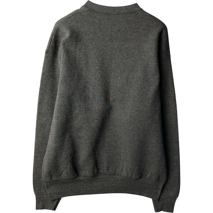 90'S BVD plain blank sweatshirt, sweatshirt, made in USA, men's size L, vintage cotton Charcoal Vintage Second Hand