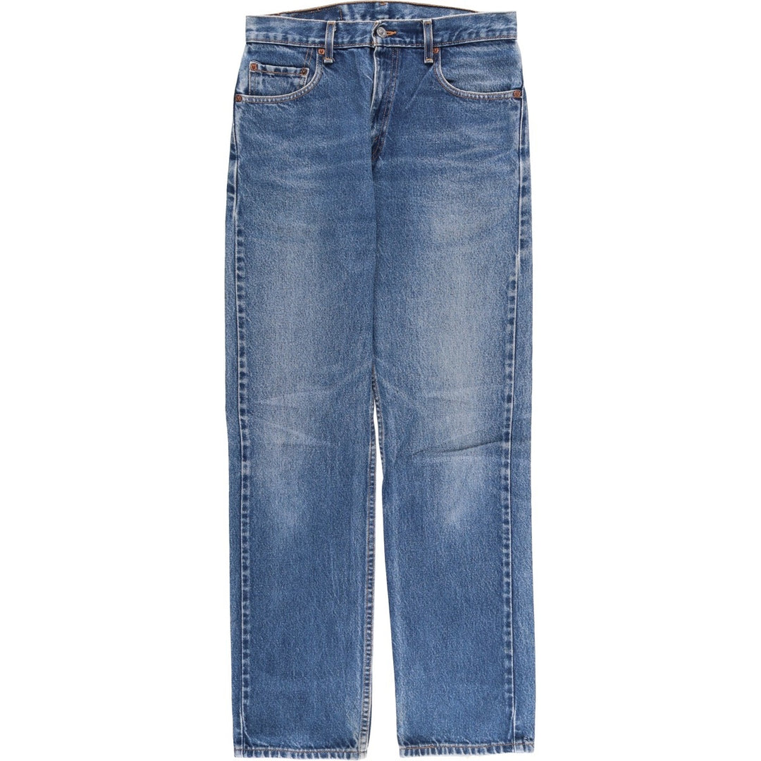 00'S Levi's 505 REGULAR FIT STRAIGHT LEG tapered denim pants for men, W30 equivalent cotton blue type Vintage Second Hand