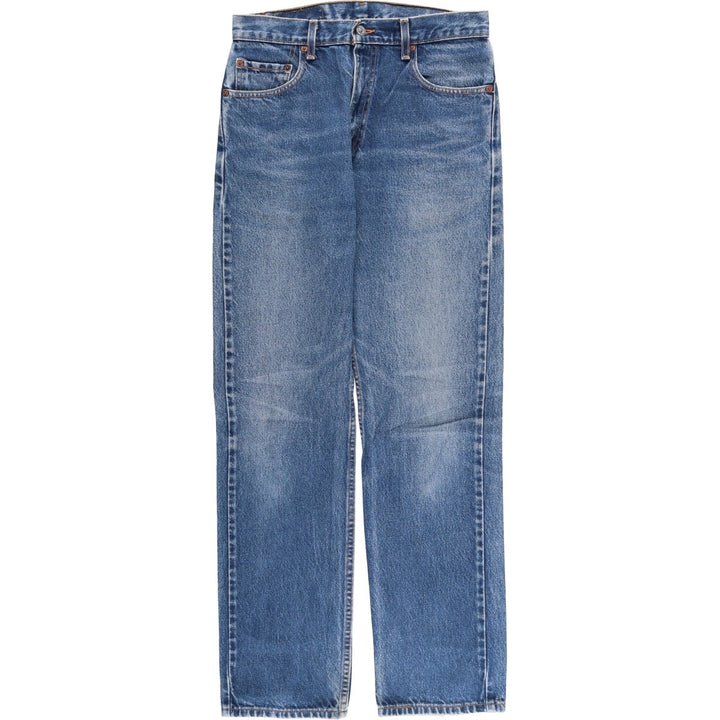 00'S Levi's 505 REGULAR FIT STRAIGHT LEG tapered denim pants for men, W30 equivalent cotton blue type Vintage Second Hand